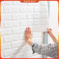 Tonchean Sticker Wallpaper Dinding 3D Embossed Brick Model 77x70cm - TC073