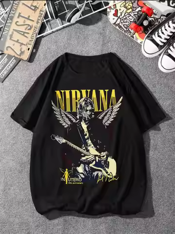 Metal Band T-Shirt Old Scholl Rock Unissex Cotton T-shirt Suitable for Women and Men