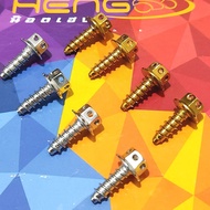 HENG Gold/White U-Box Fastener Bolts (4 Pieces)