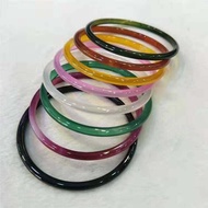 Natural Thin Bracelet Handcarved Agate Bangle Bracelets Women Bangle Jade Jewelry Jadeite Jade Bangles Bracelet For Women