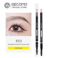 GECOMO Double-ended Eyebrow Pencil, Long-lasting  Pigmented Colors without smudging Eyebrow