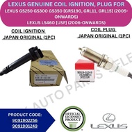 TOYOTA IGNITION COIL PLUG, SPARK PLUG FOR LEXUS GS250 GS300 GS350 [GRS190, GRL11, GRL15] '05YR-ON / 