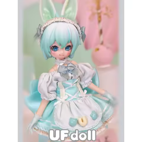 Ufdoll Tea Drink Series Movable Bjd 6 Points Dress Up Dolls Kawaii Cartoon Toys Collectible Model Ch