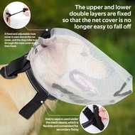 Dog Mask Dog Mask Dog Mosquito Net Mask Pet Mask Mosquito Zipper Portable Dog Mosquito Zipper Dog He