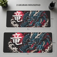DESKMAT DRAGON MOUSEPAD GAMING DESKMAT POLOS 40 X 90 30 X 80 CM