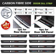 [4pc/set] Car Door Sill Strip Anti Scratch Side Door Step Protector Sticker PROTON Saga X70 Persona X50 Iriz Exora Preve