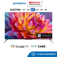SKYWORTH 55" SUE7900 4K UHD Eye Care Google TV 120Hz 55SUE7900 | TV Pintar 智能电视