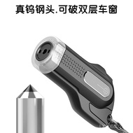 Emergency window breaker hammer with spring mechanism, metal safety tool for breaking car windows, t