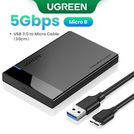 UGREEN External HDD SATA Case USB 3.0 with USB Cable (2.5")