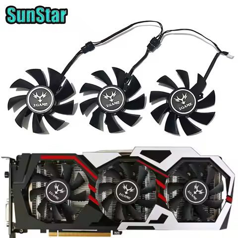 NEW 75MM 4PIN GTX 1070 1080 GPU Cooling Fan For Colorful iGame GeForce GTX 1060 1070 1070TI 1080 GTX