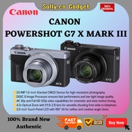 Canon PowerShot G7 X Mark III 20.1MP Digital Point and Shoot Camera, 4.2X Optical Zoom