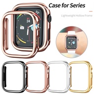 🔥 Watch case 🔥 Electroplated hollow PC anti-collision case for Apple Watch Ultra 2 49mm 45 44mm 41 40mm  for i Watch series 9 8 7 6 SE 5 4 3 Smart Watch case