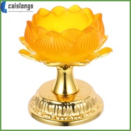 Offering Butter Lamp Lotus Ghee Holder Candle Diwali Decorative Base Holders Candlestick Oil  caislongs