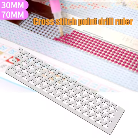125 5D Diamond Painting Ruler Adjustment Fix Tool Metal Diamond Mesh Ruler Plum Blossom Grid Square
