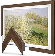 Museum Walnut 3" Color Chip Slim Deco TV Frame (32",43",50",55",65",75",85") Compatible ONLY with Sa