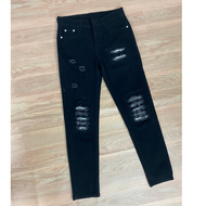 Quần jean Nam Rách vẩy sơn lót vải co giãn đẹp MS 31 200k