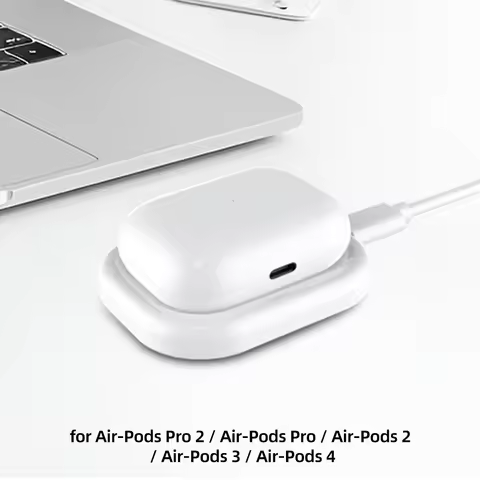 For Airpods 4/3 Earphones Wireless Charging Type C Fast Charger Box Compatible Air-Pods Pro/2 No Ear