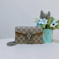 TK2080	Gucci 古馳迷你酒神鍊帶包包 Super Mini Dionysus GG Shoulder Bag Brown