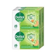 สบู่ก้อน DETTOL ไฮเดรทติ้ง เมลอน 60 กรัม (แพ็ก 4 ชิ้น) (1307560)