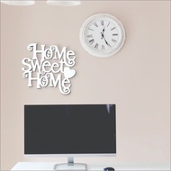 Dine Wood Home Sweet Home Carved Writing Wall Decoration 30x29 Cm