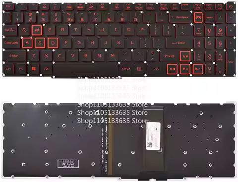 New for Acer Nitro 5 AN515-54 AN515-54-51M5 AN515-54-71FT US Backlit Keyboard