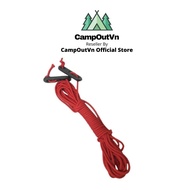 CampOut camping gear with 2 heavy-duty camping tent straps