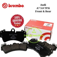BREMBO Audi A7 3.0 TFSi Front Rear Disc Brake Pad