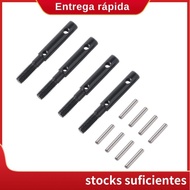 4 Pcs Hard Steel Front Rear Portal Stub Axle Drive Gear Shaft for  Capra Currie F9 Axle SCX10 III AR