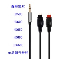 HD580 Headphone Cable HD600 Upgrade HD650 HD660S 2 HD660S Single Crystal Copper Silver Plated Wire