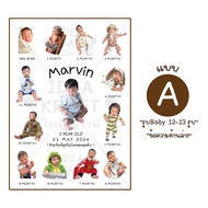 กรอบรูป First Year Baby anniversary size A4 ของขวัญครบรอบ เก๋ๆ