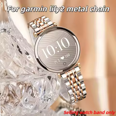 For Garmin Lily2 new watchband Quick women's watch Metal stainless steel Lily 2 girls smart bracelet