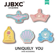 Metal JJBXC charm Shoe Buckle Shoe Accessories metal Pumpkin Carriage Crown DIY Fashion Shoes Access