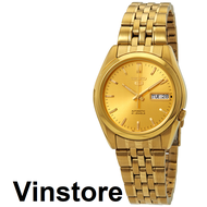 [Vinstore] Seiko 5 SNK366 Automatic Gold Tone Stainless Steel Gold Tone Dial Men Watch SNK366K SNK366K1