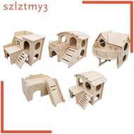 [szlztmy3] Hamster House and Hideout Play Toy for Dwarf Hamster Gerbils Mouse