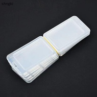 shngki Transparent Hard Plastic Card Holder 5 Pa Waterproof for ID Bus Credit Bank Card Travel Commu
