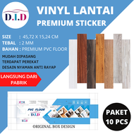 (PAKET 10 LEMBAR) PARKET LANTAI VINYL KAYU BERSERAT 45 x 15.24 CM (TEBAL 1,5MM) VINYL KAYU TIMBUL VI