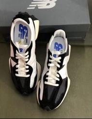 紫鑽🌟誠信商家🌟💜全新有盒New Balance 327 復古舒適運動 織物絨面皮革 減震防滑耐磨透氣 低幫休閒跑步鞋 男女同款 黑白