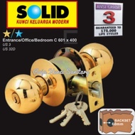 Solid Round Lock C 601x400 US 32D/US 3/Entrance/Office/Bedroom