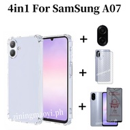4in1 Samsung Galaxy A07 A17 Shockproof Soft Transparent Phone Case for Samsung Galaxy A06 A56 A26 A3
