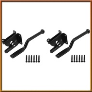 [chasoedivine.] Automatic Heavy Force Duty Lever Fencing Gate Lock 2PCS Self Locking Gate  Black Ste