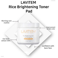 LAVITEM Centella Clearing & Rice Brightening Toner Pad, Korea Cosmetics