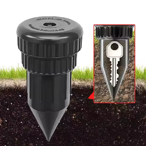 Sprinkler Key Hider Realistic Sprinkler Key Cash Hider Holder for Outdoor Garden Yard Easy Push Into
