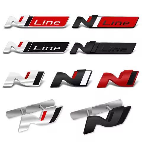 Car Sticker N Line Nline Emblem Badge Decal For Hyundai I20 I30 Kona Tucson Sonata Elantra Veloster