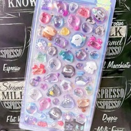 Cute Kawaii Colorful 3D Puffy Embossed Stickers for Planner and Diary