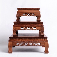 HY-$ Buddha Shrine Base Heightening Solid Wood Millettia Laurentii Flower Stand Balcony Rack Buddha Statue Sitting Table