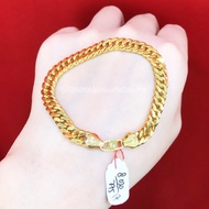375/8k real gold 5gram chain gold bracelet with letter