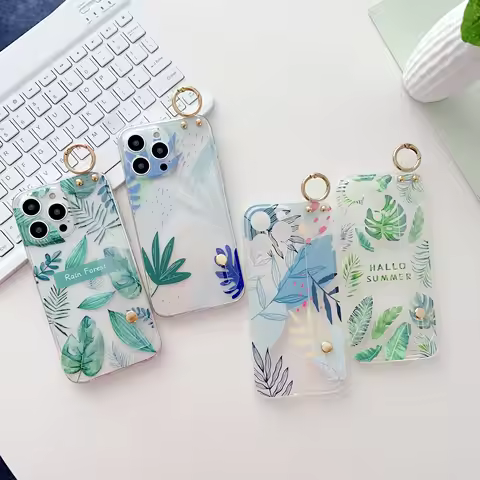 For OPPO Reno 5F 4F 6Z 7 8 10 11 12 13 14 lite T F Z Pro Rainforest Trees Case Wrist Strap