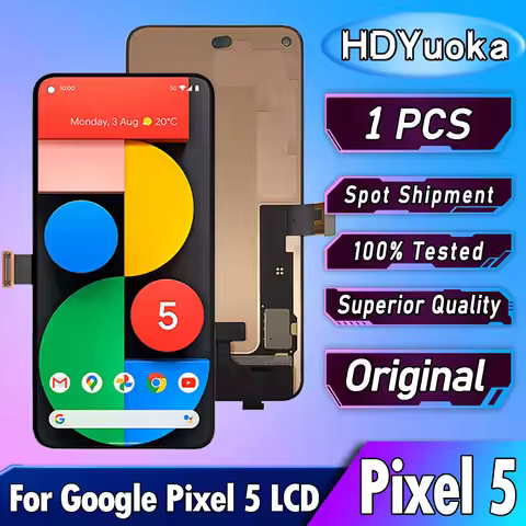 6.0" Original For Google Pixel 5 LCD Display Touch Digitizer Screen Replacement For Google Pixel 5 G