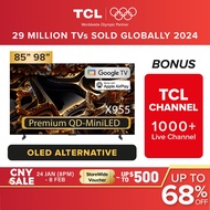 TCL X955 QD-Mini LED | 4K Google TV 85 98 inch| 144Hz VRR |HDR 5000 nits| Ultra Slim | IMAX Enhanced