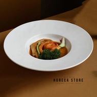 Porcelain Pasta Plate Ceramic 27cm 11inch Imported Fine Dining Pasta Plate Hotel Cafe Import Ceramic